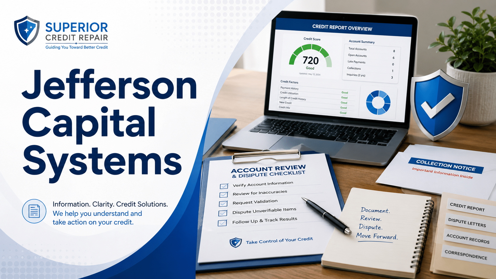 Credit repair planning and dispute documentation for Nettleton, Mississippi