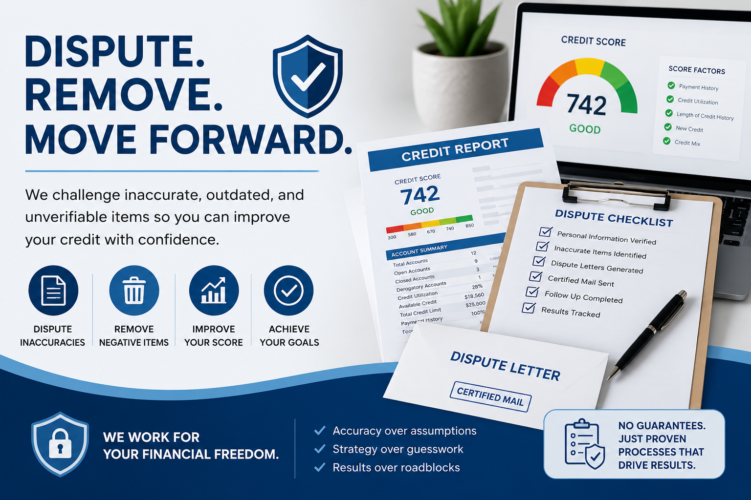 Credit repair planning and dispute documentation for Enterprise, Mississippi