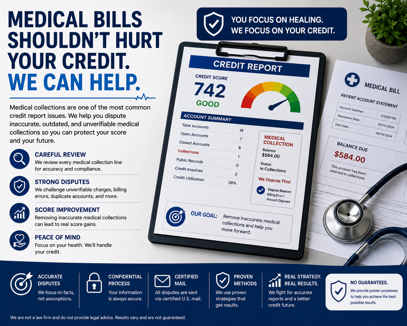 Credit repair planning and dispute documentation for McLain, Mississippi